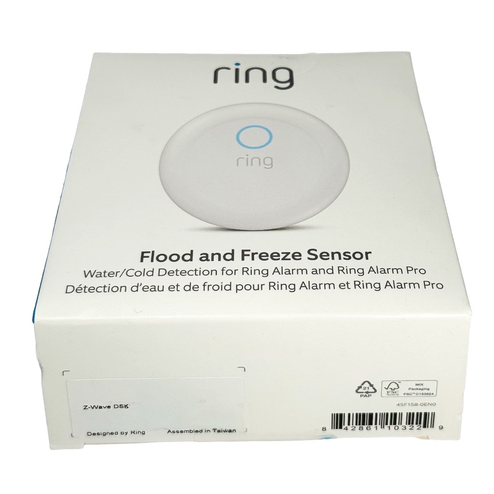 Ring Z Wave Alarm Flood and Freeze Sensor (4SF1S8-0EN0)  OEM White Smart Device - Picture 9 of 9